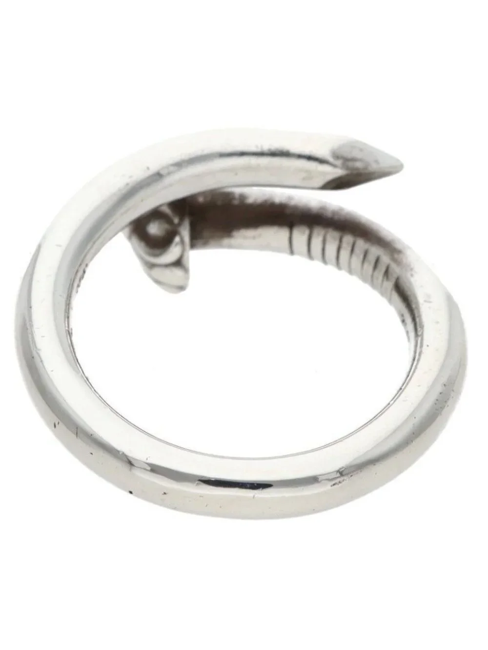 Chrome Hearts Nail Crsball Cross Ball Silver Ring